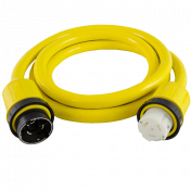 Conntek 50 Amp 125-250-Volt Marine Shore Power 4 Wire Extension Cord with Threaded Ring